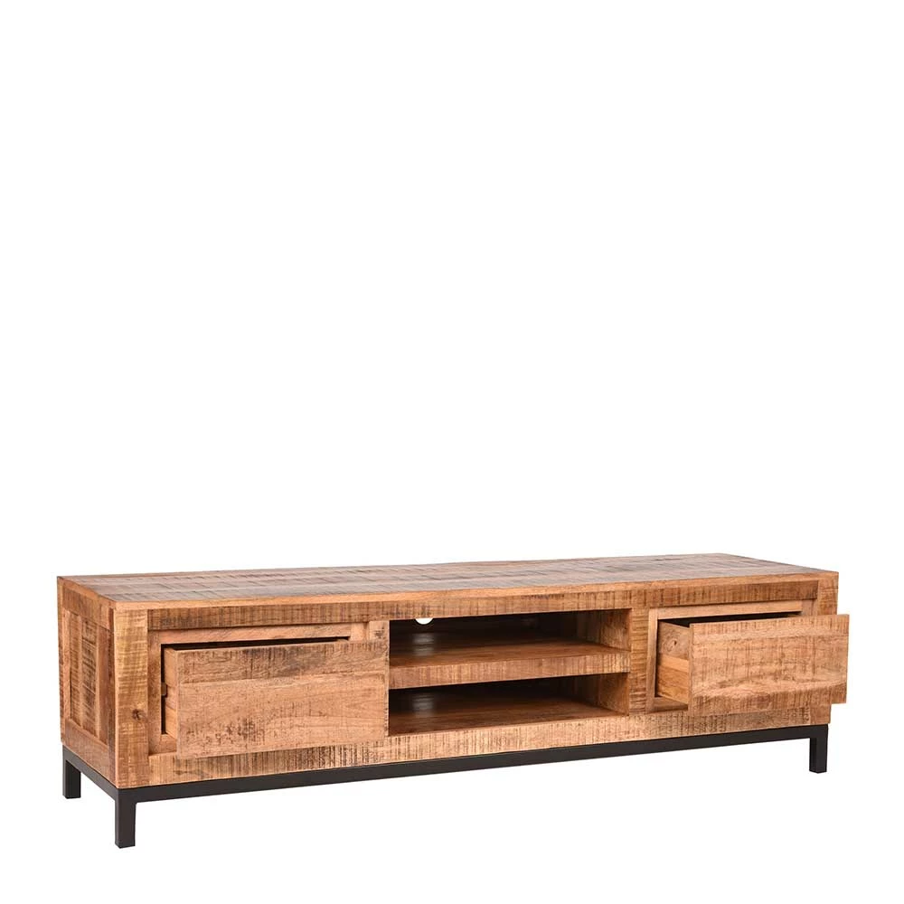 TV Kommode Aus Massivholz Mango Natur - Mustricanu 5 TV Kommode Aus Massivholz Mango Natur - Mustricanu – Bild 3