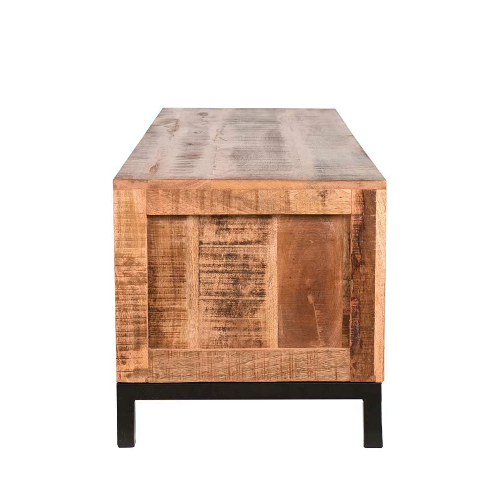 TV Kommode Aus Massivholz Mango Natur - Mustricanu 6 TV Kommode Aus Massivholz Mango Natur - Mustricanu – Bild 4