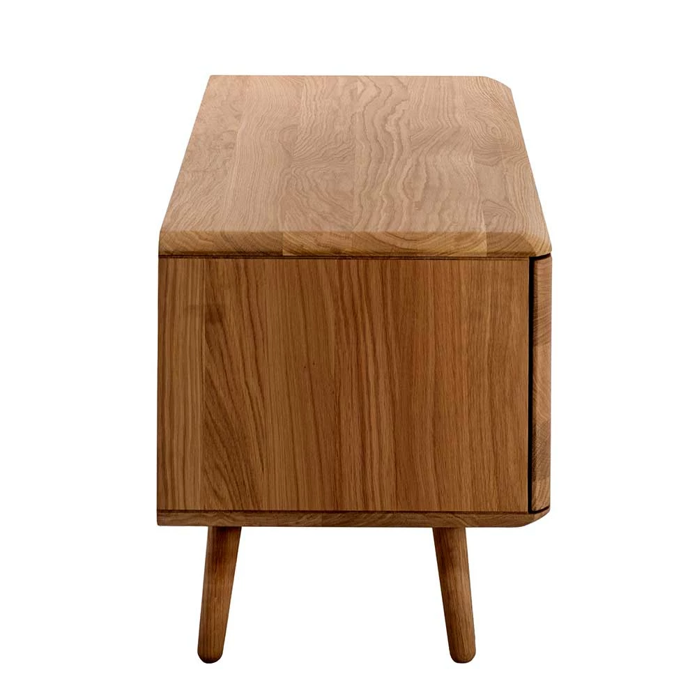 TV Kommode In Eiche Bianco Massiv - Bakaras 5 TV Kommode In Eiche Bianco Massiv - Bakaras – Bild 3