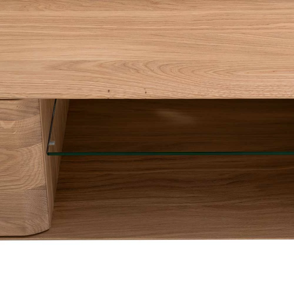 TV Kommode In Eiche Bianco Massiv - Bakaras 7 TV Kommode In Eiche Bianco Massiv - Bakaras – Bild 5