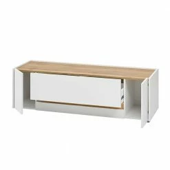 TV Kommode Mit Griffmulden - Nonessia -Lana Sales tv kommode mit griffmulden in weiss wildeiche nachbildung nonessia 04