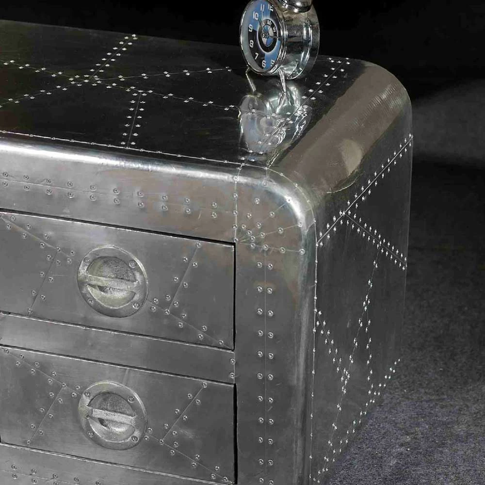 TV-Lowboard Pilot In Alufarben 6 TV-Lowboard Pilot In Alufarben – Bild 4