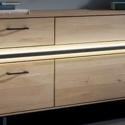 TV Lowboard Aus Asteiche Mit Metall - Clenza -Lana Sales tv lowboard aus asteiche mit metall 188 cm breit clenza 05