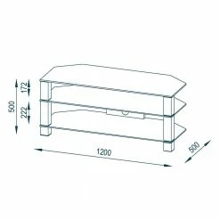 TV-Lowboard Palencia Aus Sicherheitsglas 12 TV-Lowboard Palencia Aus Sicherheitsglas -Lana Sales tv lowboard aus sicherheitsglas und metall gestell palencia 04