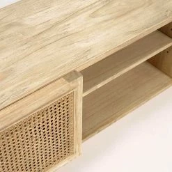 TV Lowboard Aus Wiener Geflecht Rattan - Uniaka -Lana Sales tv lowboard aus wiener geflecht rattan und mindi massivholz uniaka 03