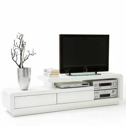 TV-Lowboard Malibuta In Hochglanz Weiß -Lana Sales tv lowboard hochglanz weiss 170 cm breit malibuta 04