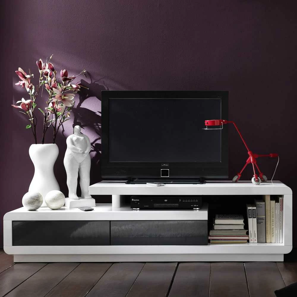 TV-Lowboard Mali In Hochglanz Weiß 3 TV-Lowboard Mali In Hochglanz Weiß