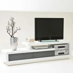 TV-Lowboard Mali In Hochglanz Weiß 11 TV-Lowboard Mali In Hochglanz Weiß -Lana Sales tv lowboard hochglanz weiss schubladen mali 04