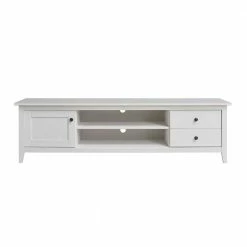 TV Lowboard Im Modernen Landhausstil - Astinion -Lana Sales tv lowboard im modernen landhausstil in weiss aus kiefernholz massiv astinion 01