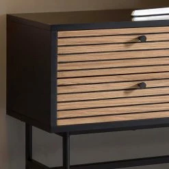 TV Lowboard Im Skandinavischen Wohnstil - Varaba 9 TV Lowboard Im Skandinavischen Wohnstil - Varaba -Lana Sales tv lowboard im skandinavischen wohnstil in schwarz eiche furnier varaba 02