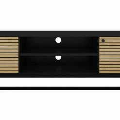 TV Lowboard Im Skandinavischen Wohnstil - Varaba 10 TV Lowboard Im Skandinavischen Wohnstil - Varaba -Lana Sales tv lowboard im skandinavischen wohnstil in schwarz eiche furnier varaba 03