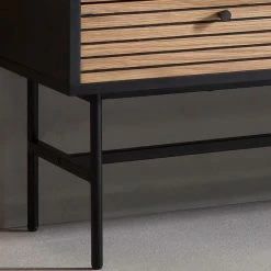 TV Lowboard Im Skandinavischen Wohnstil - Varaba 11 TV Lowboard Im Skandinavischen Wohnstil - Varaba -Lana Sales tv lowboard im skandinavischen wohnstil in schwarz eiche furnier varaba 04