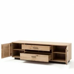 TV Lowboard In Eiche Bianco & Anthrazit - Crupean I -Lana Sales tv lowboard in eiche bianco anthrazit mit metallgriffen crupean i 03