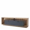 TV Lowboard In Eiche Optik & Grau - Dalavera -Lana Sales tv lowboard in eiche optik grau mit zwei schubladen faechern dalavera f