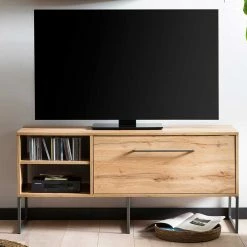 TV Lowboard In Eiche Touchwood - Swurta -Lana Sales tv lowboard in eiche touchwood und anthrazit 122x54x33 cm swurta 01