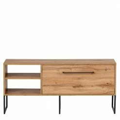 TV Lowboard In Eiche Touchwood - Swurta -Lana Sales tv lowboard in eiche touchwood und anthrazit 122x54x33 cm swurta 02