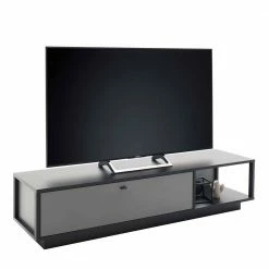 Lana Sales -Lana Sales tv lowboard in grau anthrazit mit schublade fach 186x43x50 ridona 01