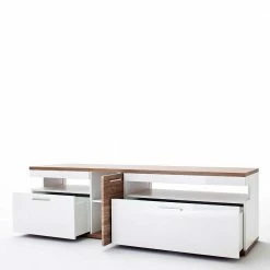 TV Lowboard In Hochglanz Weiß - Icadro 10 TV Lowboard In Hochglanz Weiß - Icadro -Lana Sales tv lowboard in hochglanz weiss und eichefarben icadro 02