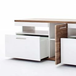 TV Lowboard In Hochglanz Weiß - Icadro 13 TV Lowboard In Hochglanz Weiß - Icadro -Lana Sales tv lowboard in hochglanz weiss und eichefarben icadro 05