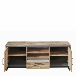 TV Lowboard In Holzoptik Antik - Olegana -Lana Sales tv lowboard in holzoptik antik und dunkelgrau 155x61x45 olegana 02