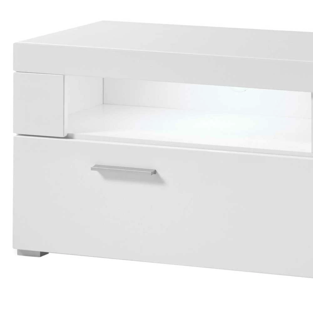 TV Lowboard In Weiß Hochglänzend - Timmona 8 TV Lowboard In Weiß Hochglänzend - Timmona – Bild 6
