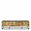 TV Lowboard In White Wash Mangobaum - Jamey -Lana Sales tv lowboard in white wash mangobaum und schwarzgrau metall jamey f