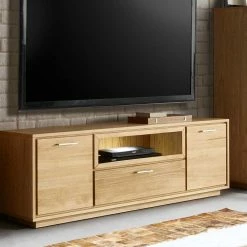 TV Lowboard Mit 164 Cm Breite - Vochalov -Lana Sales tv lowboard mit 164 cm breite aus wildeiche mit metallgriffen vochalov 04