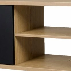 TV Lowboard Mit 2 Offenen Fächern & 2 Türen Chicron In Schwarz 12 TV Lowboard Mit 2 Offenen Fächern & 2 Türen Chicron In Schwarz -Lana Sales tv lowboard mit 2 offenen faechern 2 tueren in schwarz eiche chicron 05