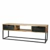 TV Lowboard Mit 2 Schubladen & Fach - Pezzo 1 TV Lowboard Mit 2 Schubladen & Fach - Pezzo -Lana Sales tv lowboard mit 2 schubladen fach im industry und loft stil pezzo f