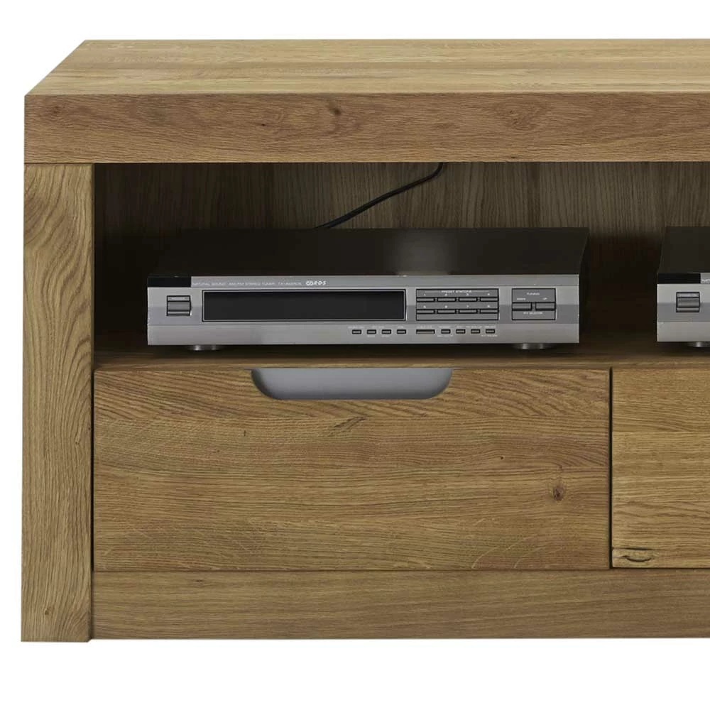 TV Lowboard Mit Fach & Drei Schubladen - Estagel 5 TV Lowboard Mit Fach & Drei Schubladen - Estagel – Bild 3