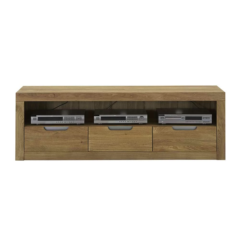 TV Lowboard Mit Fach & Drei Schubladen - Estagel 3 TV Lowboard Mit Fach & Drei Schubladen - Estagel