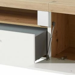 TV Lowboard Mit Klappe & Fach & Schublade - Cicek 13 TV Lowboard Mit Klappe & Fach & Schublade - Cicek -Lana Sales tv lowboard mit klappe fach schublade in weiss wildeiche optik cicek 05
