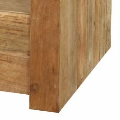 TV Lowboard Monument Aus Teak Massiv -Lana Sales tv lowboard teak massiv unbehandelt monument 02