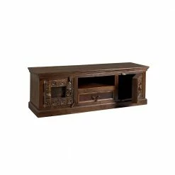TV Lowboard Solapura Aus Teak Massivholz -Lana Sales tv lowboard teak massivholz indisches design solapura 03