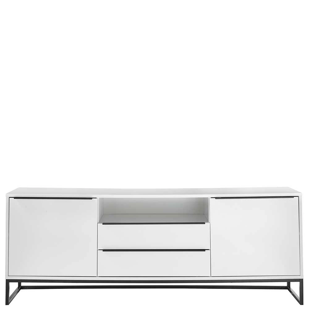 TV Phonoschrank in Weiß & Schwarz - Enkraja TV Phonoschrank In Weiß & Schwarz - Enkraja -Lana Sales tv phonoschrank in weiss schwarz 184x69x40 cm enkraja 02