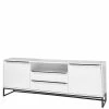 TV Phonoschrank In Weiß & Schwarz - Enkraja -Lana Sales tv phonoschrank in weiss schwarz 184x69x40 cm enkraja f