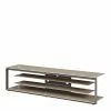 TV Rack Aus Glas & Stahl - Bessas -Lana Sales tv rack aus glas stahl in beige anthrazit 170x42x40 bessas f