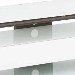 TV Regal Mit Klappe In Weiß & Anthrazit - Latenda -Lana Sales tv regal mit klappe in weiss anthrazit aus glas stahl latenda 03