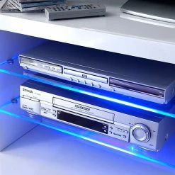 TV-Regal Lynn In Weiß -Lana Sales tv regal weiss glasboeden lynn 04