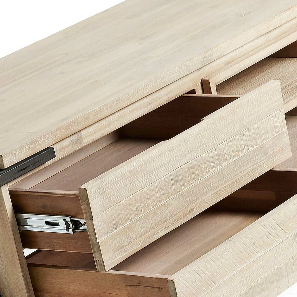 TV Schrank Delamoto Akazie gebleicht und Stahl TV Schrank Delamoto Akazie Gebleicht Und Stahl -Lana Sales tv schrank akazie gebleicht und stahl 1 tuerig zwei schubladen zwei faecher 165cm delamoto 03