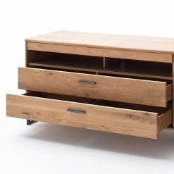 TV Schrank Aus Eiche Bianco Geölt - Assela -Lana Sales tv schrank aus eiche bianco geoelt mit metallgriffen assela 03
