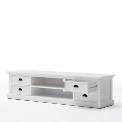 TV Schrank Mit 4 Schubladen Venzeno In Weiß -Lana Sales tv schrank mit 4 schubladen in weiss venzeno 03