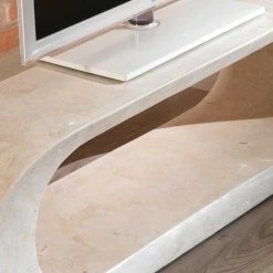 TV Tisch Filicudia In Creme Weiß -Lana Sales tv tisch creme weiss stein filicudia 03