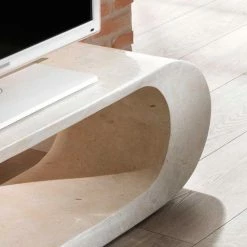 TV Tisch Filicudia In Creme Weiß -Lana Sales tv tisch creme weiss stein filicudia 04