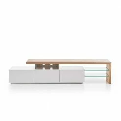 TV Tisch Heaven In Weiß -Lana Sales tv tisch weiss mit asteiche massivholz heaven 02