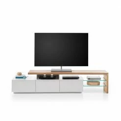 TV Tisch Heaven In Weiß -Lana Sales tv tisch weiss mit asteiche massivholz heaven 03