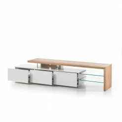 TV Tisch Heaven In Weiß -Lana Sales tv tisch weiss mit asteiche massivholz heaven 05