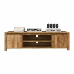 TV Tisch Nadalia Aus Wildeiche Massivholz