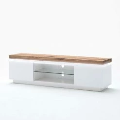 TV Tisch Stijn Mit Wildeiche Massivholz