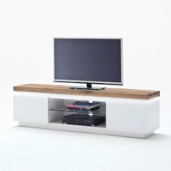 TV Tisch Stijn Mit Wildeiche Massivholz -Lana Sales tv tisch wildeiche massivholz led beleuchtung stijn 05